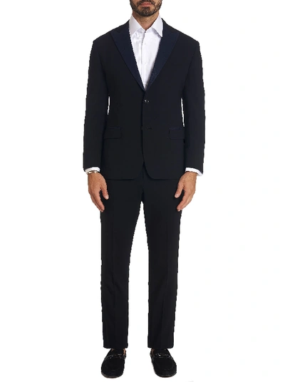 Robert Graham Solid Suit Tuxedo In Black