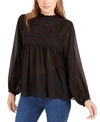 BAND OF GYPSIES BAND OF GYPSIES CHARMANTE LACE-TRIM TOP