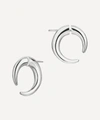 SHAUN LEANE SILVER QUILL SMALL HOOP EARRINGS,000645695