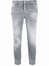 DSQUARED2 CROPPED FADED JEANS