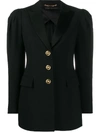 VERSACE PUFF-SLEEVE FITTED BLAZER