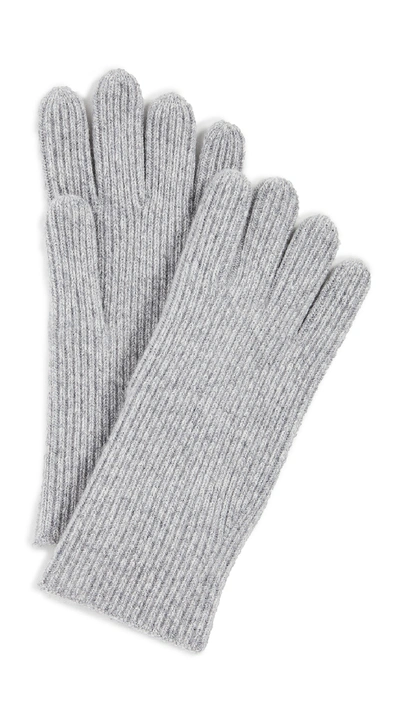 Club Monaco Kensington Cashmere Gloves In Light Grey