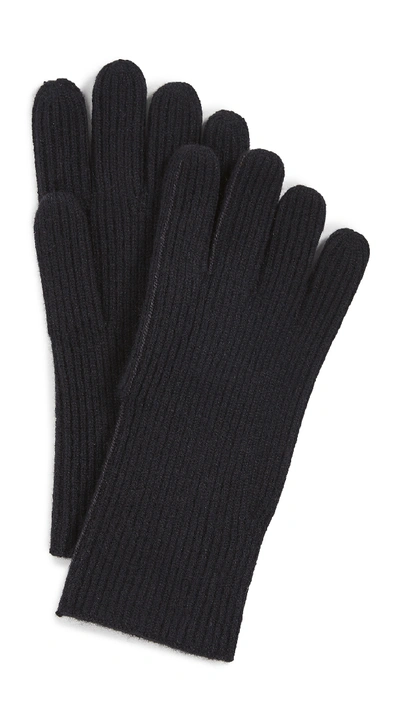 Club Monaco Kensington Cashmere Gloves In Black