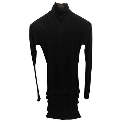 Pre-owned Ermanno Scervino Wool Dress In Black