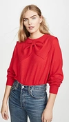 THE GREAT THE CASHMERE BOW SWEATER