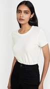 ALEXANDER WANG T COMPACT SHRUNKEN SHORT SLEEVE TEE