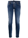 DSQUARED2 CROPPED SLIM-FIT JEANS