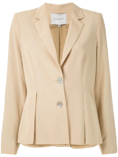 Alcaçuz Mafra Pleated Blazer In Neutrals