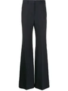 Victoria Beckham High Waisted Wide Leg Trousers In 蓝色