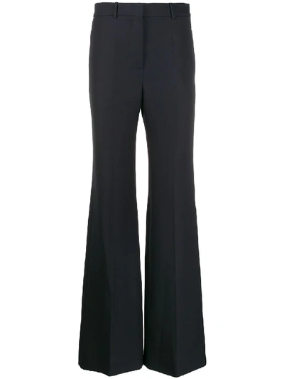 Victoria Beckham High Waisted Wide Leg Trousers In 蓝色