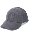 Stone Island Logo Patch Baseball Cap In Grey