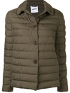 Aspesi Padded Button Jacket In 绿色