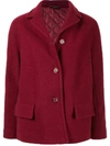 Aspesi Front Button Jacket In Red