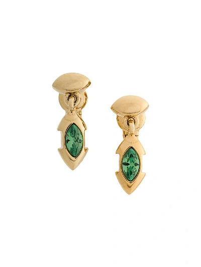 Pre-owned Givenchy 1980s Pendant Earrings In Gold
