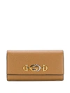 Gucci 'zumi' Portemonnaie In 棕色