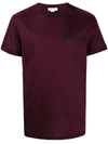 Alexander Mcqueen Embroidered Logo T-shirt In Red