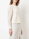 Loveshackfancy Crochet Knit Jumper In White