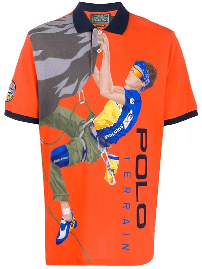 Polo Ralph Lauren Terrain Polo Shirt In Orange