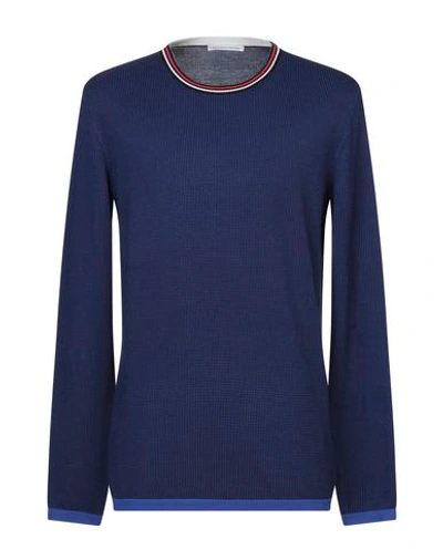 Grey Daniele Alessandrini Sweater In Bright Blue