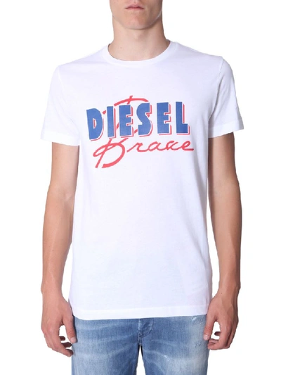 Diesel T-diego-c2 T-shirt In White