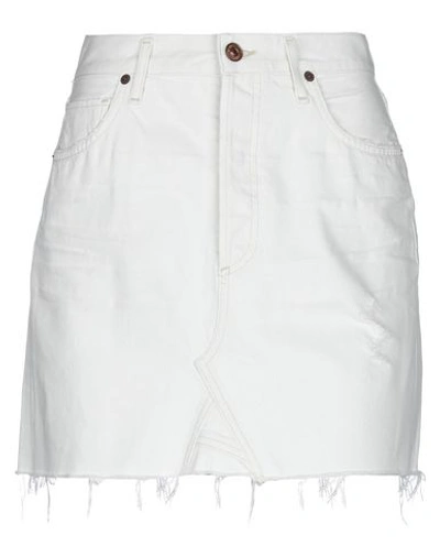 Citizens Of Humanity Denim Skirts In White