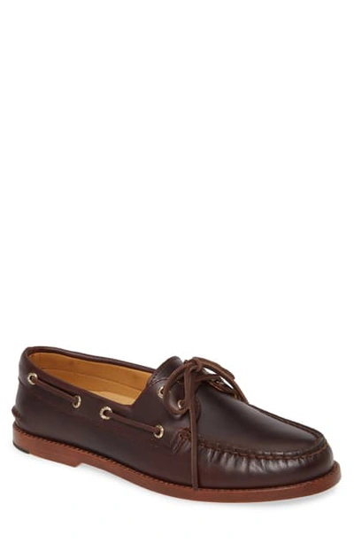 Sperry Gold Cup Leather Boat Shoes In Brown