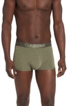 Calvin Klein Ultrasoft Stretch Modal Trunks In Huntsman Heather