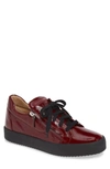 Giuseppe Zanotti Low Top Sneaker In Pinot