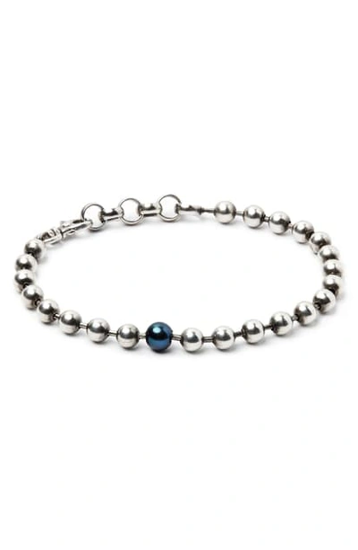Title Of Work Silver Ball Chain Bracelet