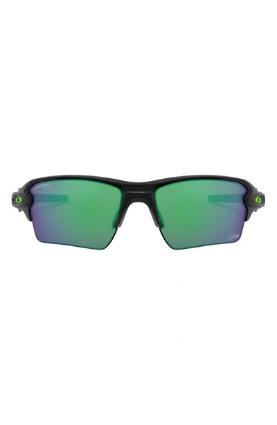 Oakley Men's Nfl Flak 2.0 Shield Sunglasses, 59mm In Prizm Jade