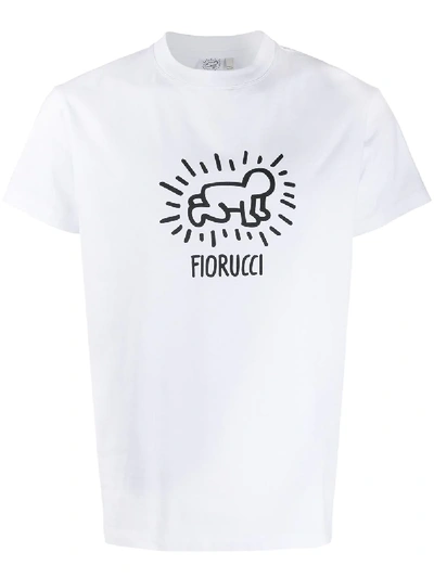 Fiorucci X Keith Haring Logo T-shirt In White