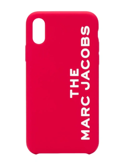 Marc Jacobs Logo-print Iphone Xs Case In Red