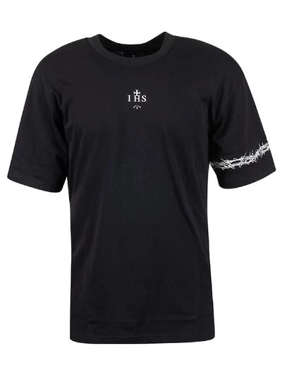 Ihs Black Cotton T-shirt