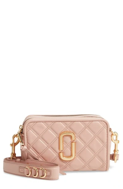 The Marc Jacobs The Softshot 21 Quilted Leather Crossbody Bag In Nude
