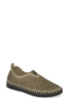 ILSE JACOBSEN TULIP 139 PERFORATED SLIP-ON SNEAKER,TULIP 139LEY