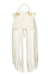 CHLOÉ MINI MARCIE FRINGE LEATHER CROSSBODY BAG,CHC20SS827C33