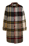 LANVIN CHECKED WOOL-BLEND COAT,745684