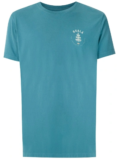 Osklen Vintage Oxala Circle Print T-shirt In Blue