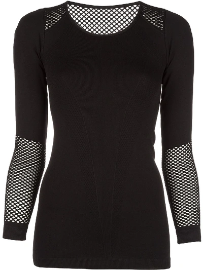 Alala Seamless Long-sleeve T-shirt In Black