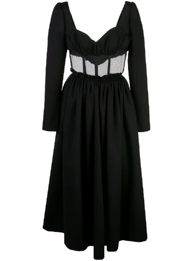 Rosie Assoulin Ausgestelltes Kleid In Black
