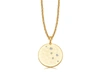 MISSOMA PAVE HAMMERED DISC NECKLACE 18CT GOLD VERMEIL/CUBIC ZIRCONIA,PS G N4 DC CZ