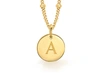 MISSOMA GOLD A INITIAL NECKLACE,PS G N1 A