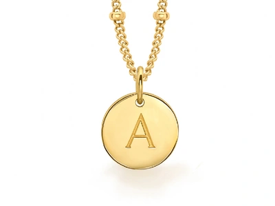 Missoma Gold A Initial Necklace