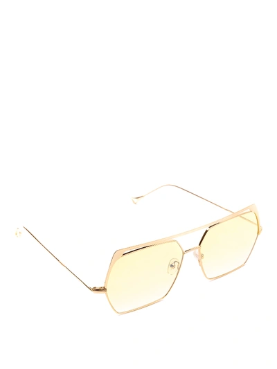 Eyepetizer Greg Gold-tone Metal Sunglasses