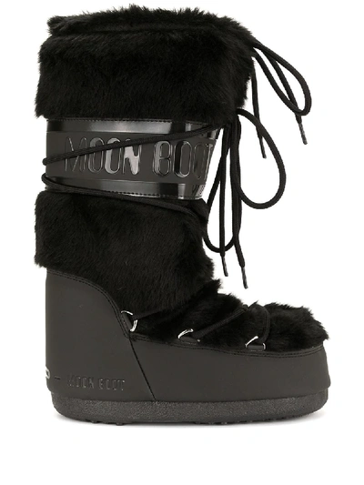 Moon Boot Lace Up S In Black