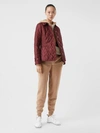 Burberry Fernleigh Thermoregulated Diamond Quilted Jacket In Deep Claret