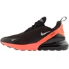 NIKE AIR MAX 270 TRAINERS BLACK,127644