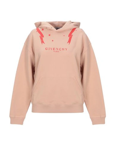 Givenchy Hooded Sweatshirt In Pale Pink