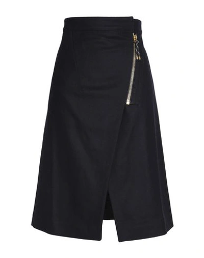 Acne Studios Knee Length Skirt In Black