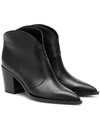 GIANVITO ROSSI Nevada皮革及踝靴,P00435040